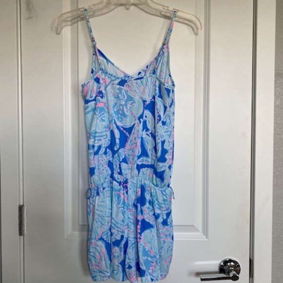 LILLY PULITZER Deanna Blouson Watercolor Strappy Romper Shorts XXS - Picture 11 of 14
